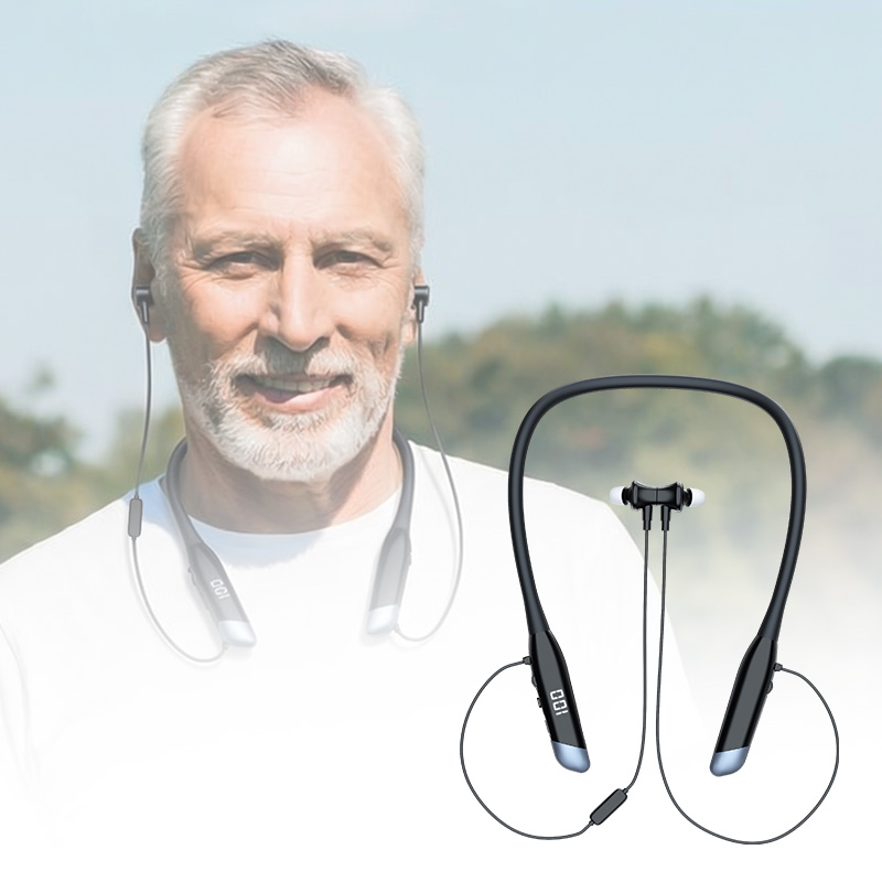 Great-Ears G60 Rechargeable Bluetooth Neckband Hearing Aids with 16 Digital Channels