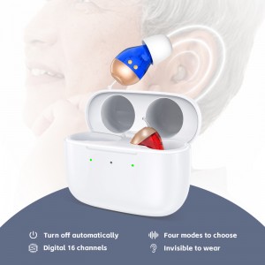 Great-Ears G37D cic invisible digital 16 channels mini in ear rechargeable good quality hearing aids for old