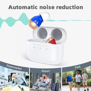 Great-Ears G37D cic invisible digital 16 channels mini in ear rechargeable good quality hearing aids for old